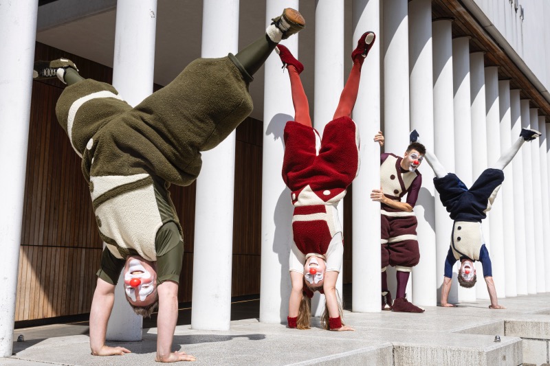 Clowns Bring Fun to the Streets of Edinburgh Ahead of Nova Opening